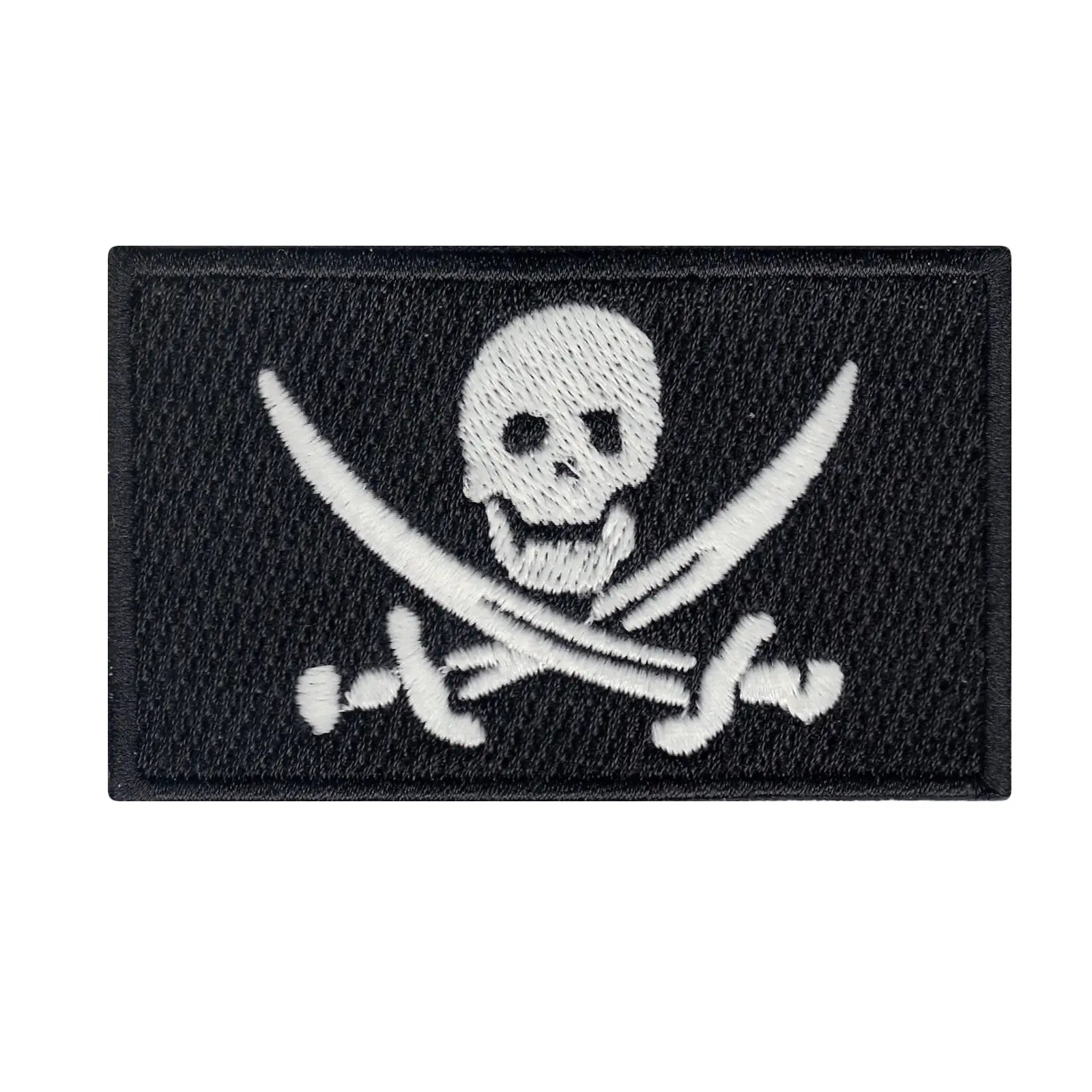 Pirates Flag Glow In Dark Iron On Patch