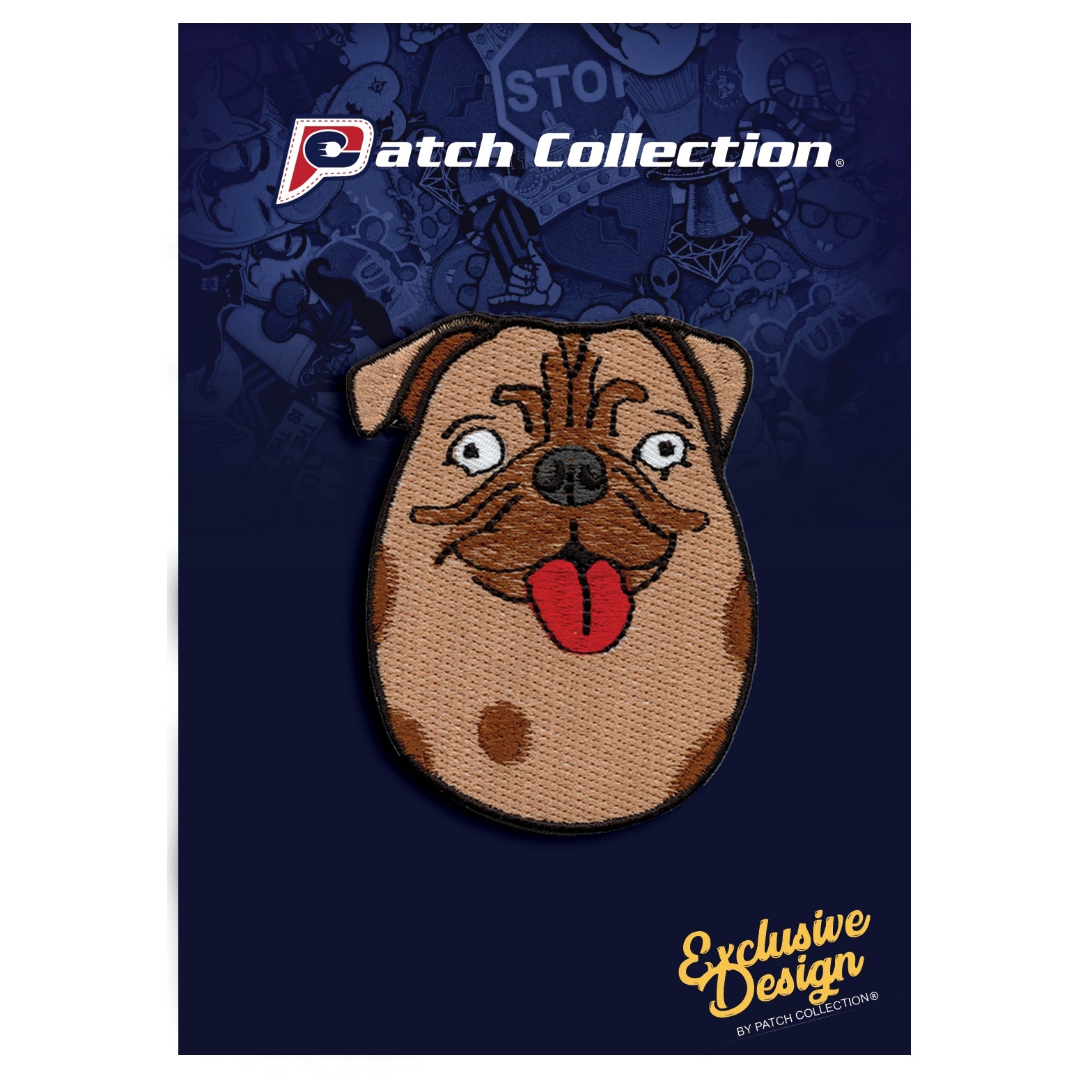 Pugtato Pug Dog Meme Iron On Patch