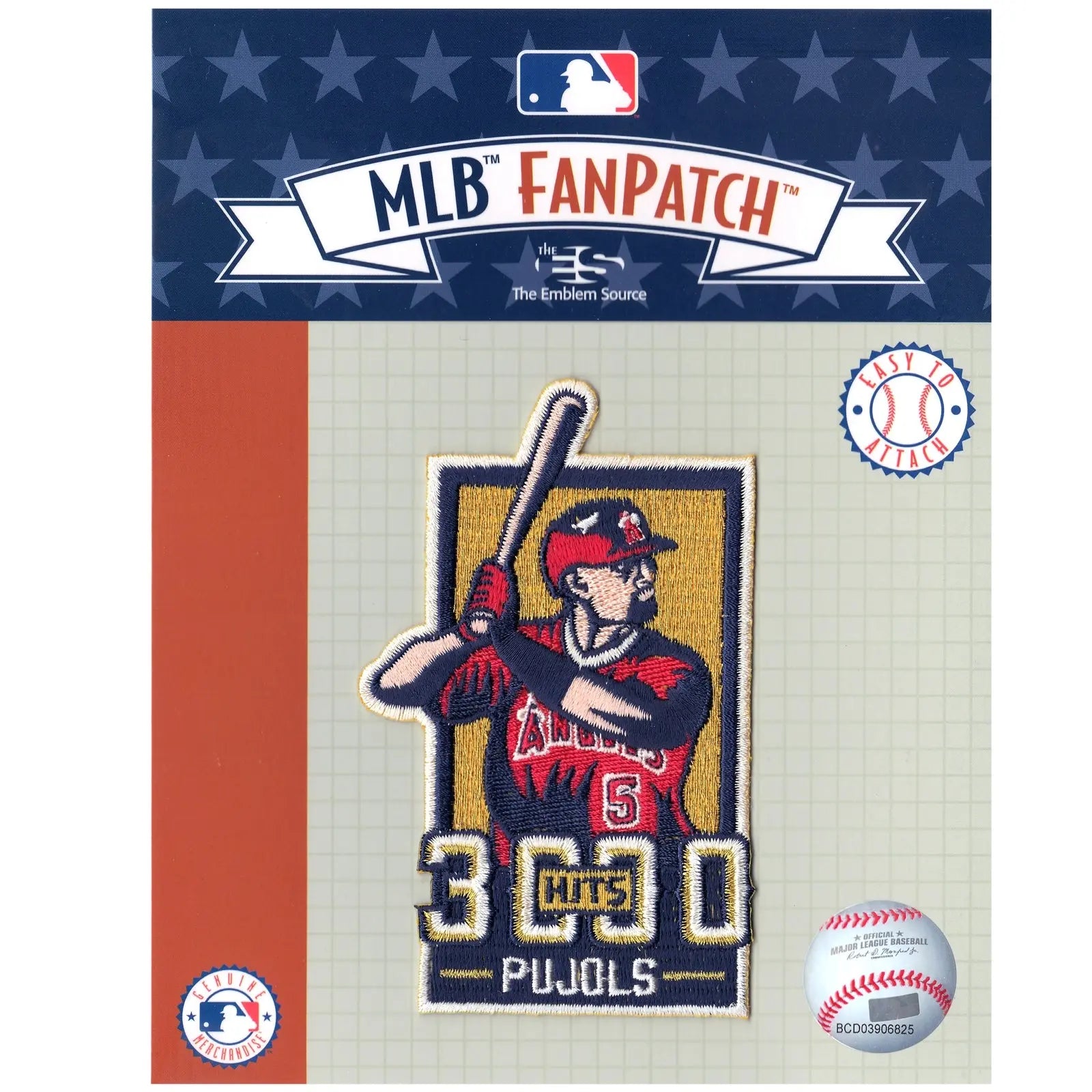 Los Angeles Angels Albert Pujols 3000 Hits Fan Patch