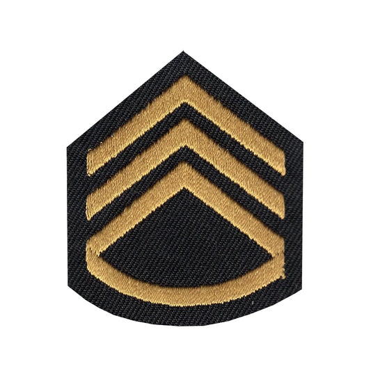 Staff Sergeant Iron On Embroidered Patch 
