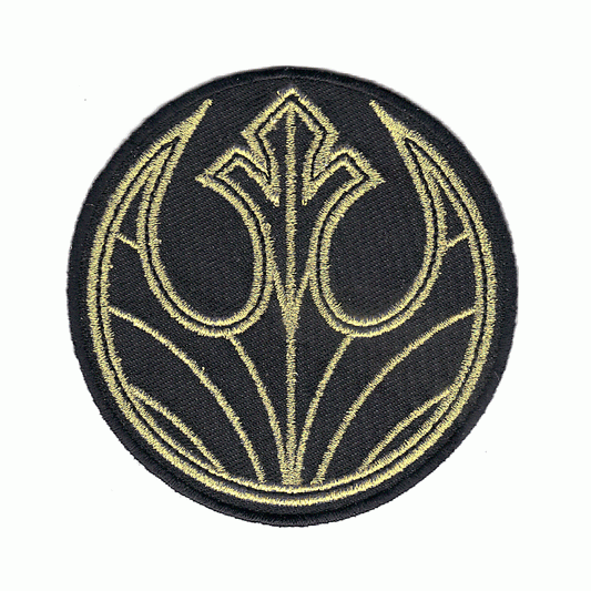Star Wars The Last Jedi Golden Rebel Force Logo Iron On Patch 