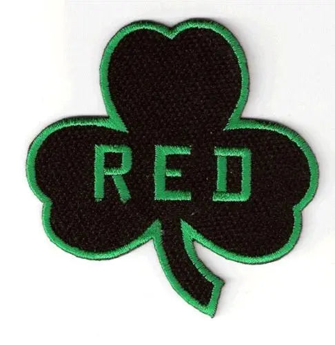 Red Auerbach Boston Celtics Memorial Jersey Patch Green Shamrock Clover Leaf 