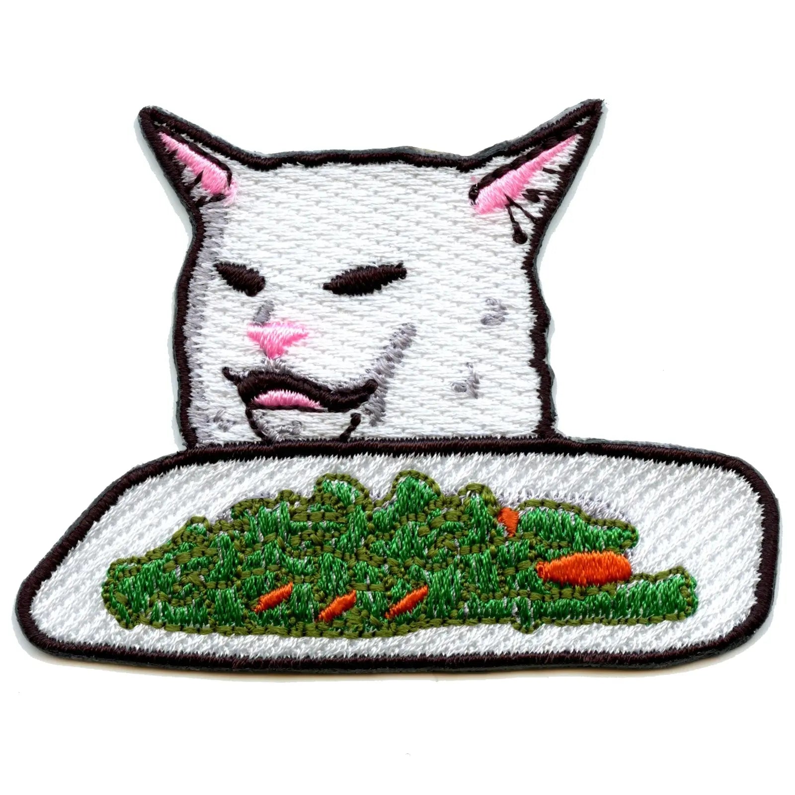 Smudge The Table Cat Meme Embroidered Iron On Patch