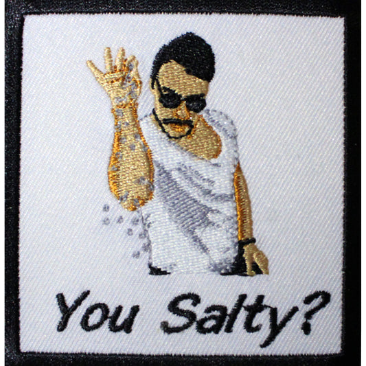 Salt Bae 'You Salty' Emoji Meme Embroidered Patch 