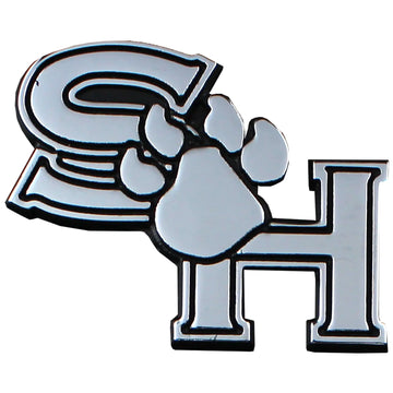 Sam Houston Bearkats Chrome Solid Metal Team Logo Auto Emblem 