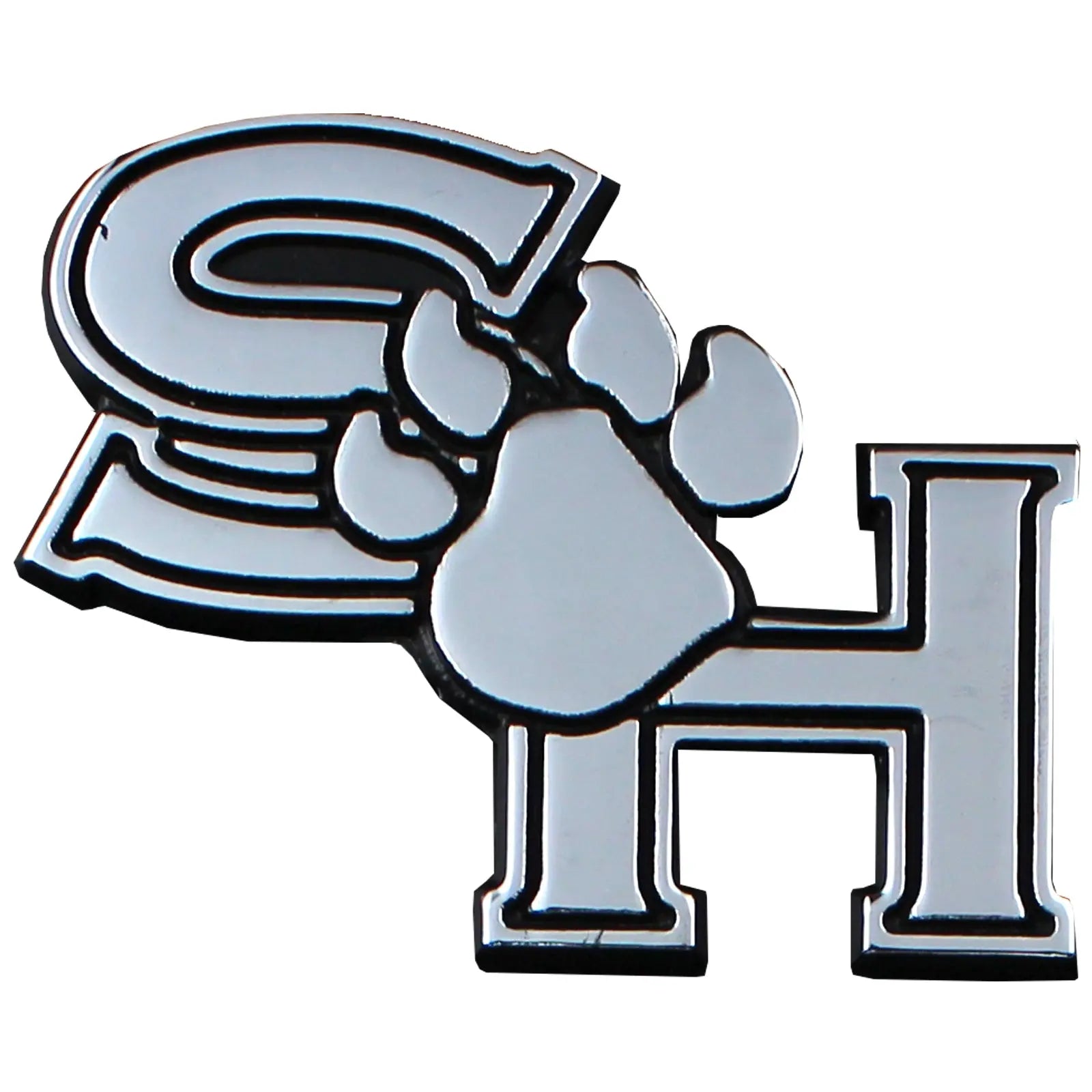 Sam Houston Bearkats Chrome Solid Metal Team Logo Auto Emblem