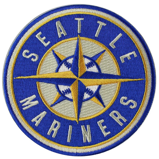 Seattle Mariners Blue Yellow Compass Logo Sleeve Jersey Patch (2015) 