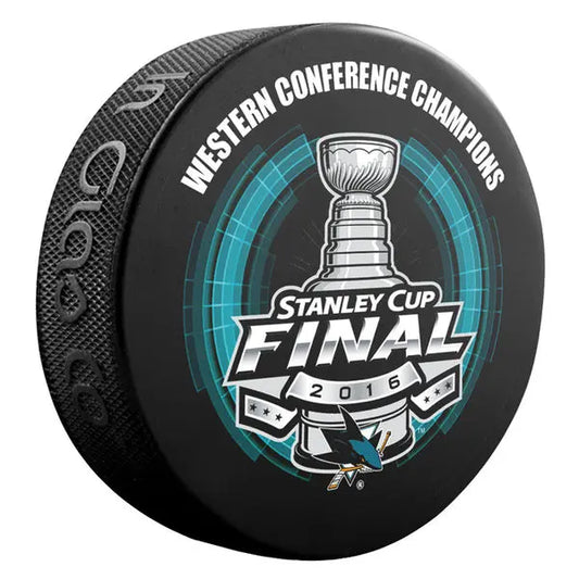 2016 NHL Western Conference Champions San Jose Sharks Puck (Sherwood) 