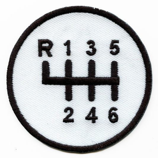 Car Manual Transmission Gearbox Logo Iron On Embroidered Patch