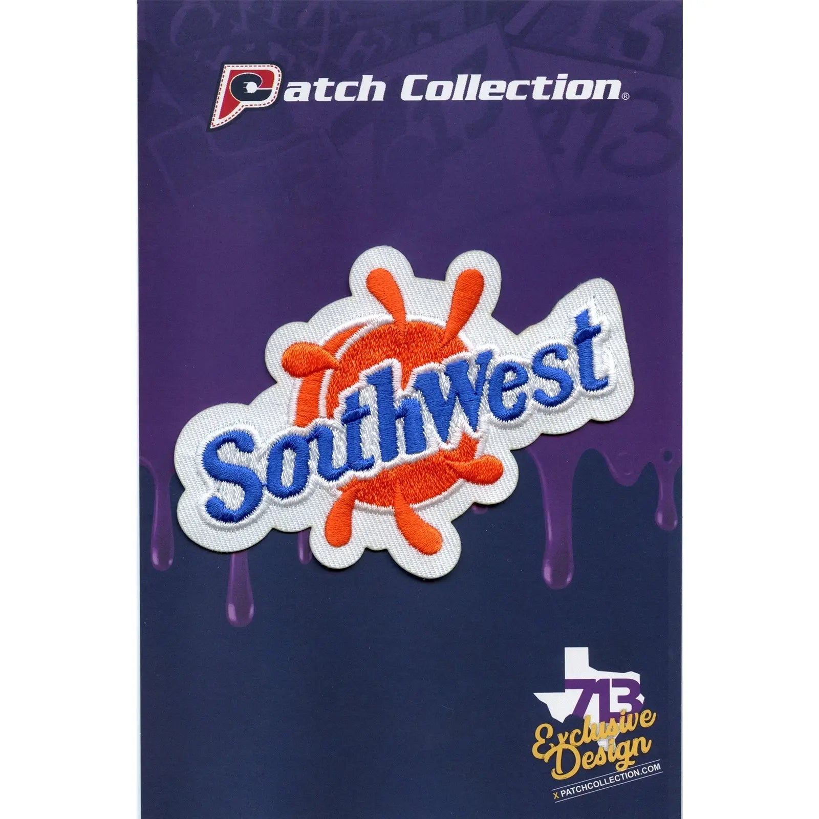 Southwest Houston Patch Orange Soda Logo Embroidered Iron On