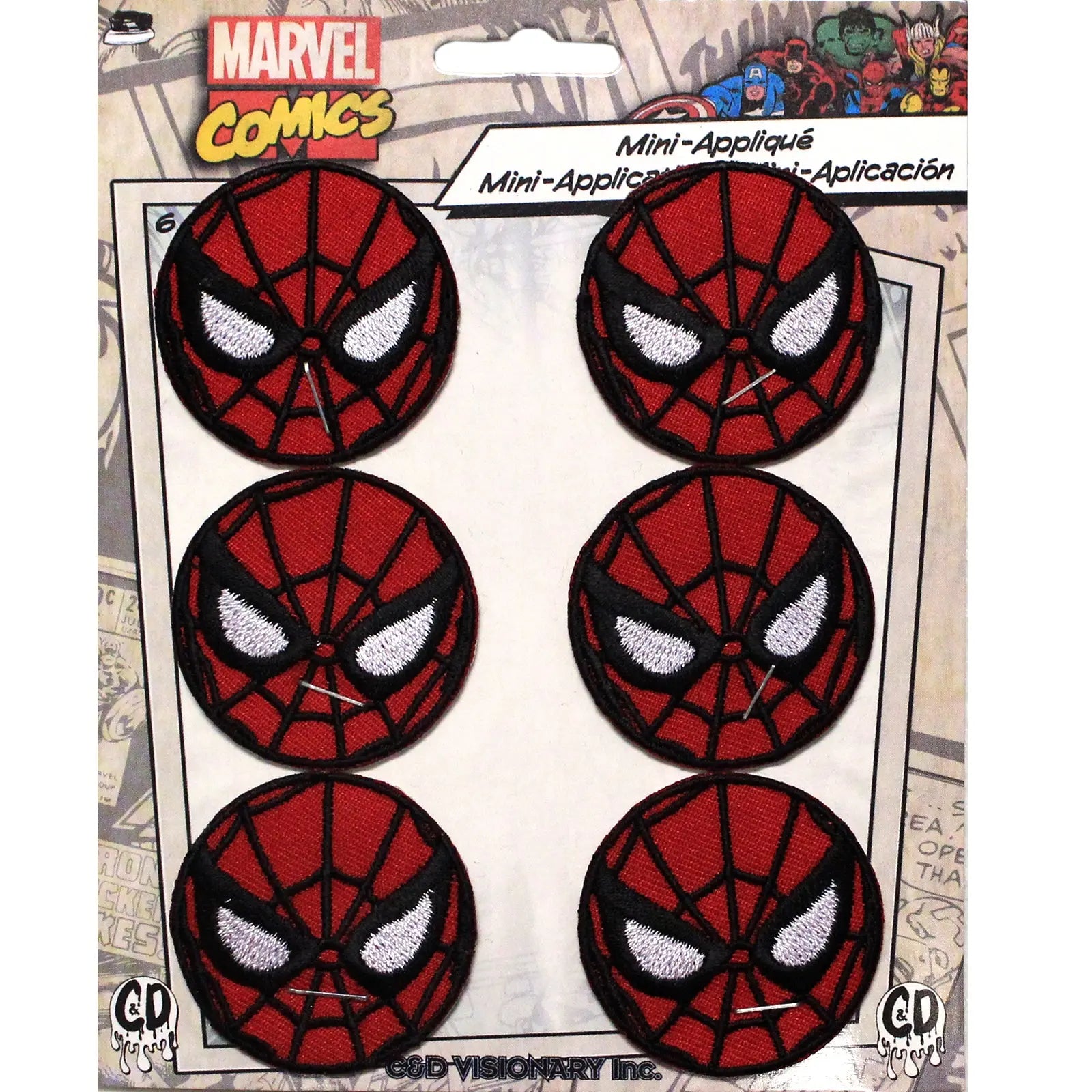 C&D Visionary Marvel Comics Patch-Spiderman Mask 