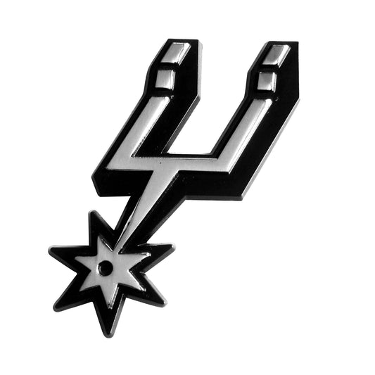 San Antonio Spurs Chrome Auto Solid Metal Emblem 
