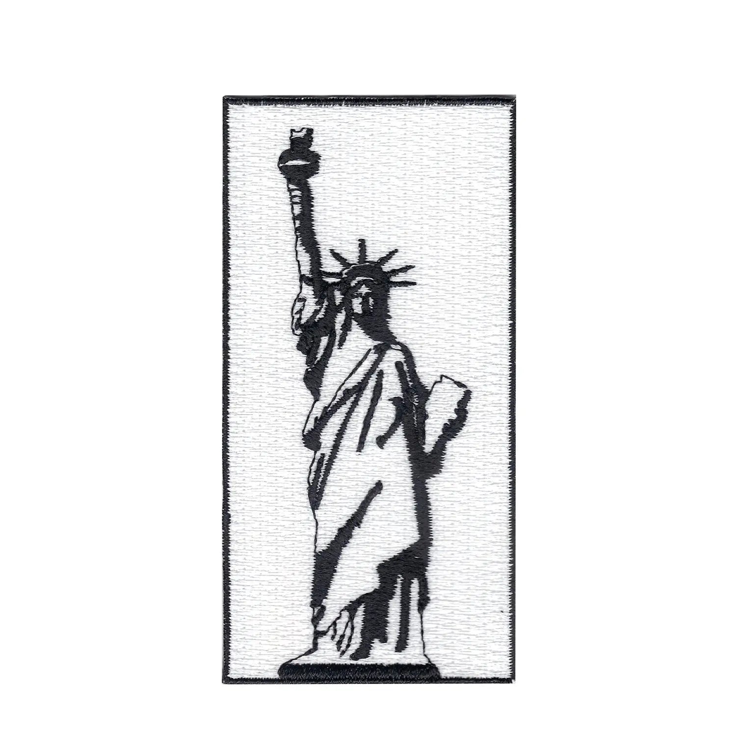 Statue Of Liberty Iron On Embroidered Patch
