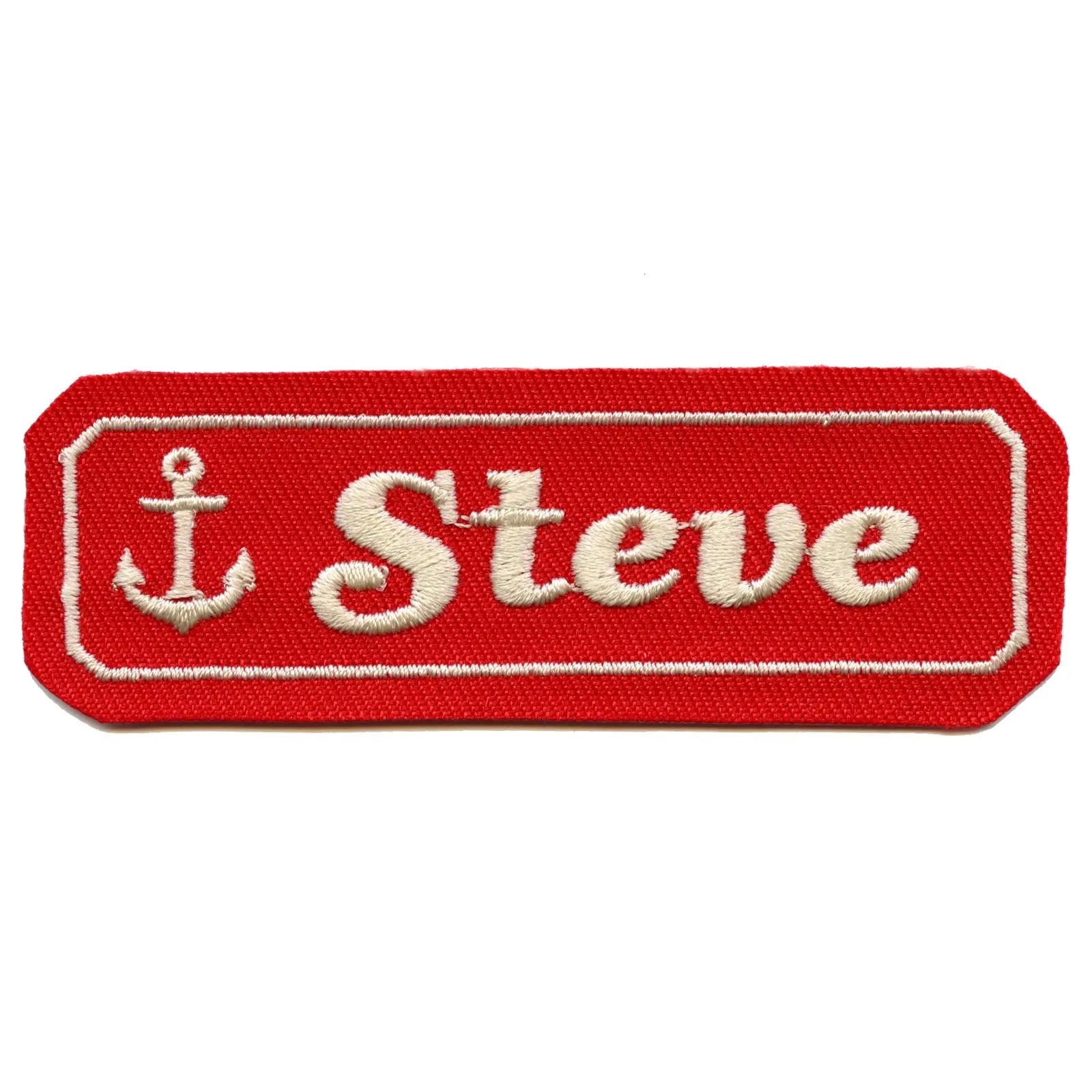 Scoops Ahoy Ice Cream Parlor "Steve" Name Tag Logo Iron On Costume Patch