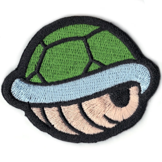 Nintendo Super Mario World Green Turtle Shell Iron On Patch 