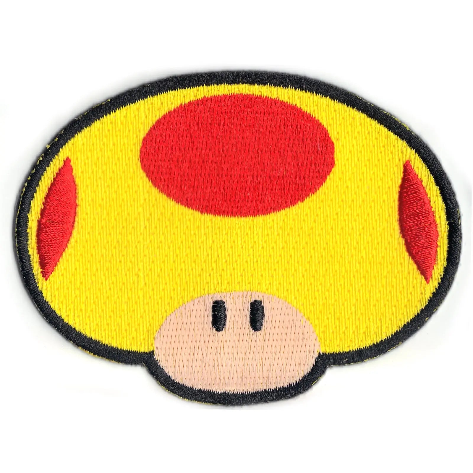 Nintendo Super Mario Game Yellow Mega Mushroom Iron On Patch