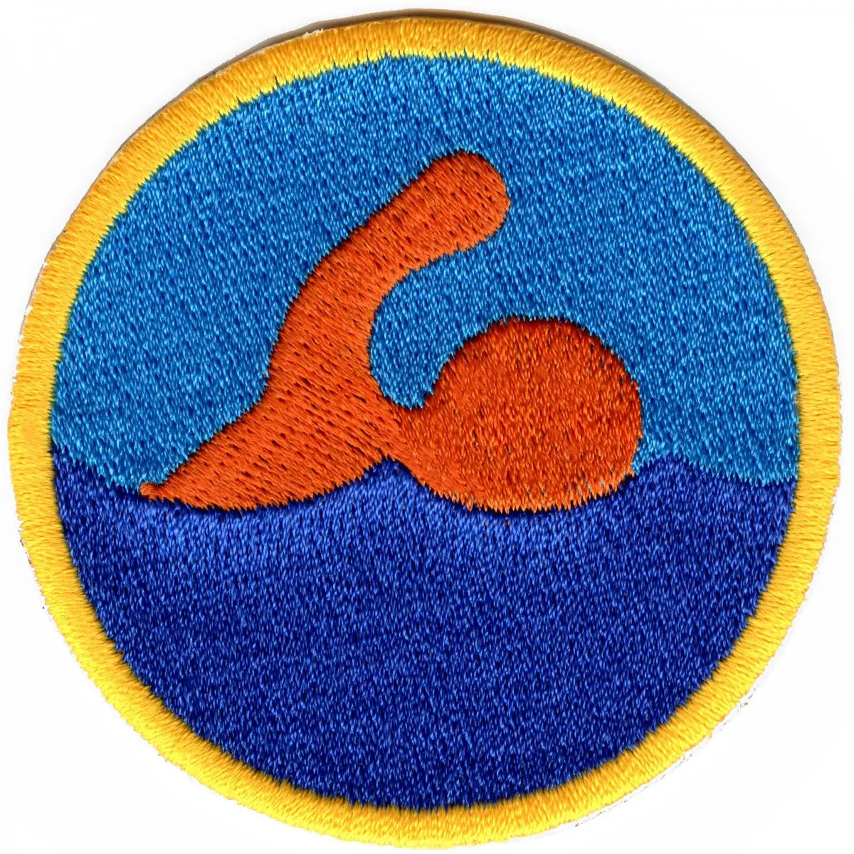 Swimming Merit Badge Embroidered Iron-on Patch 