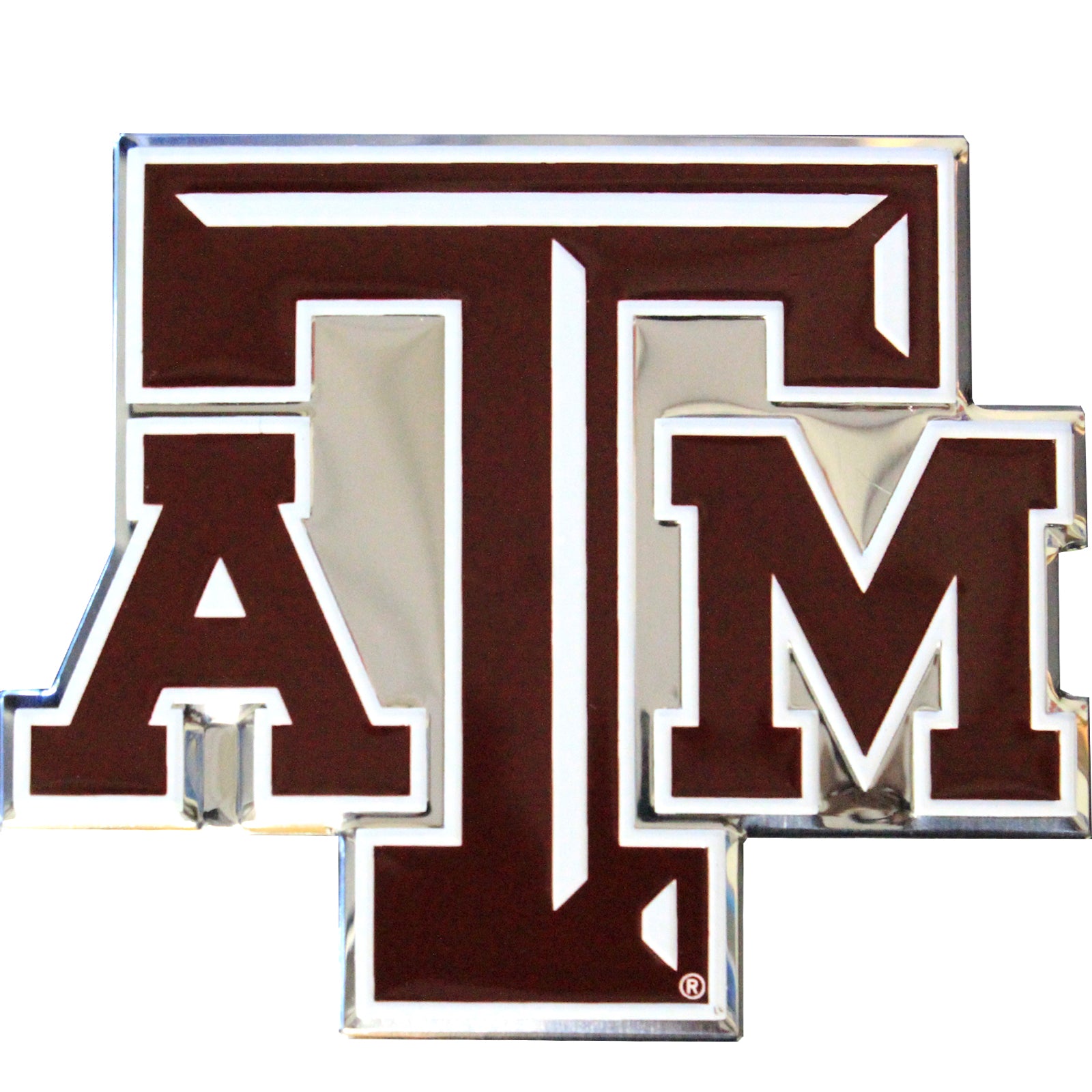 University of Texas A&M Aggies Colored Aluminum Car Auto Emblem