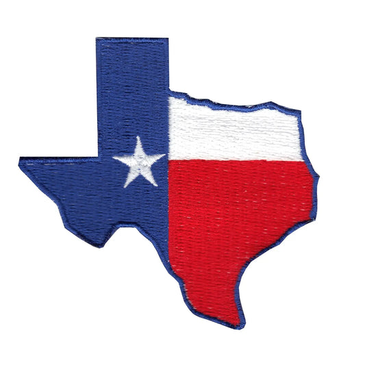 Texas Flag State Iron On Embroidered Patch 