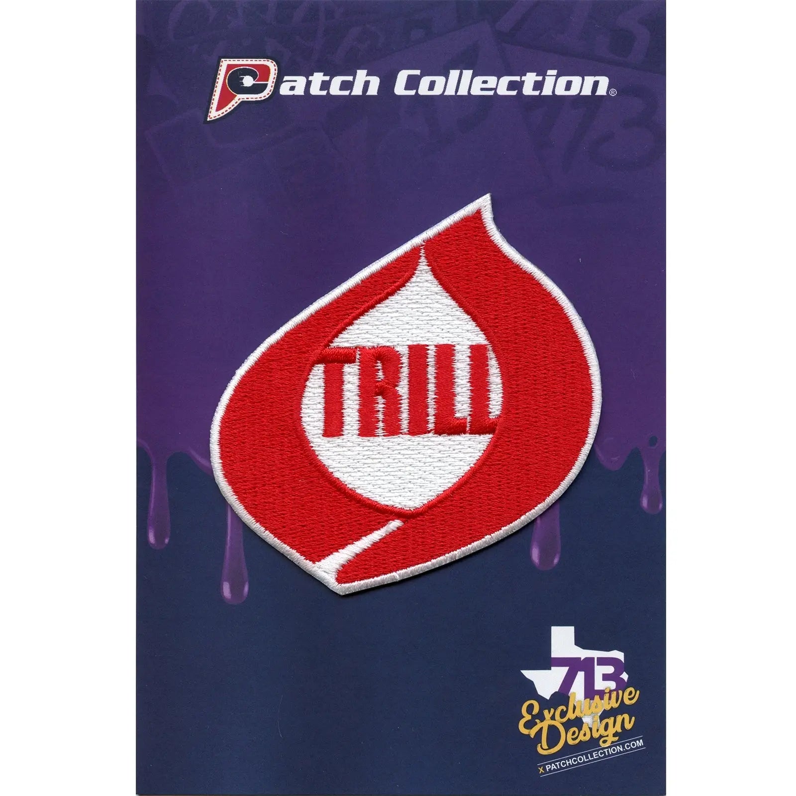 Trill Red Flame Iron On Patch