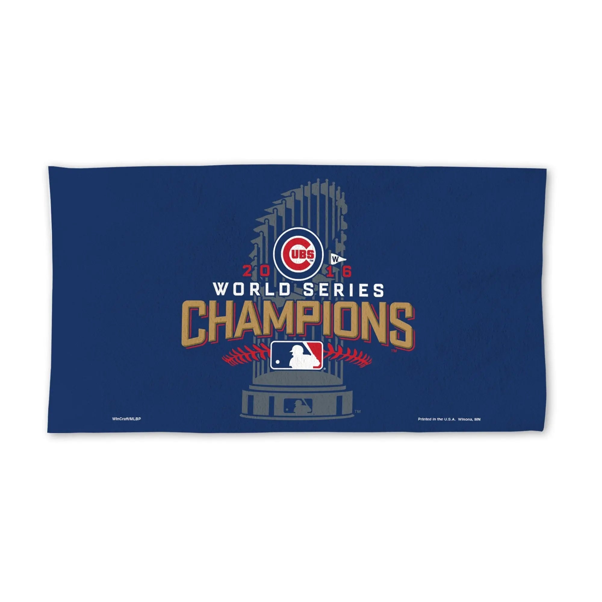 2016 MLB World Series Champions Chicago Cubs Logo Locker Room Towel