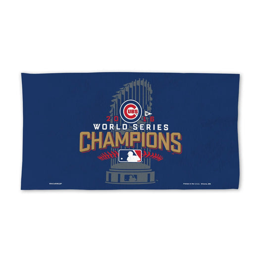 2016 MLB World Series Champions Chicago Cubs Logo Locker Room Towel 
