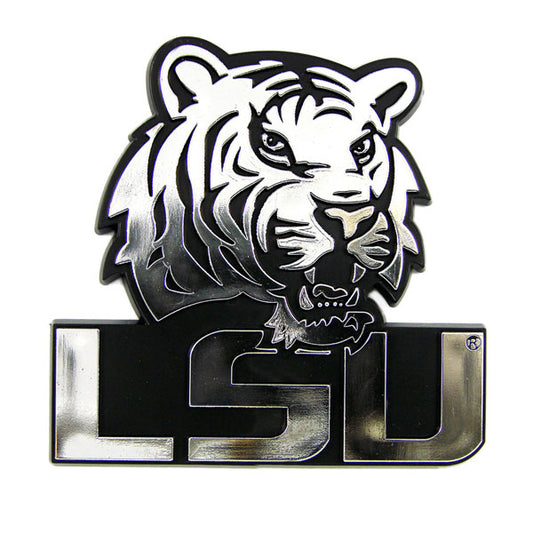Louisiana State University Tigers 3D Chrome Car Auto Emblem 