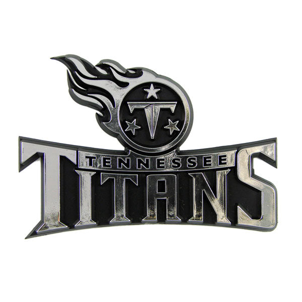 NFL Tennessee Titans 3D Chrome Metal Emblem