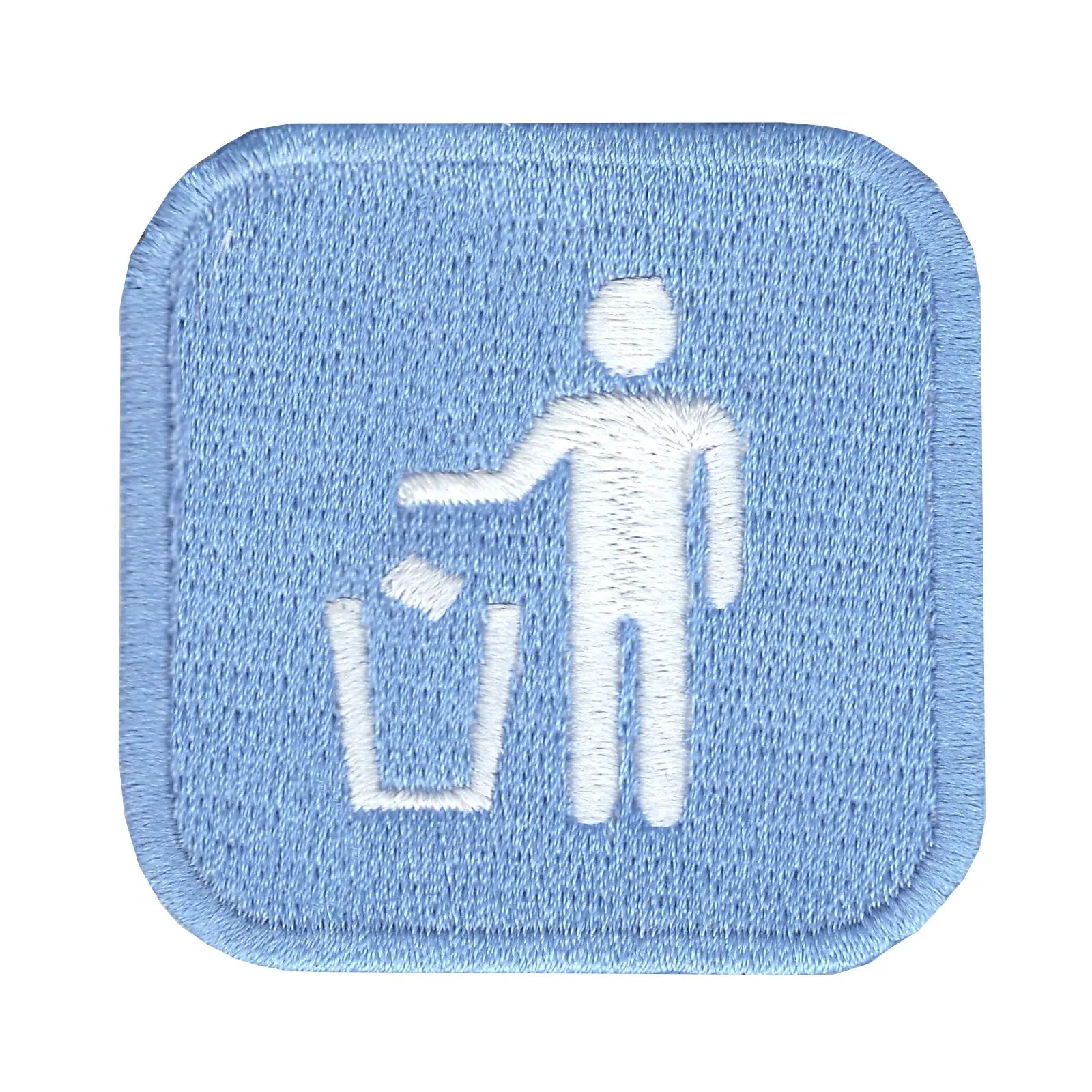 Trash Emoji Embroidered Iron On Patch 