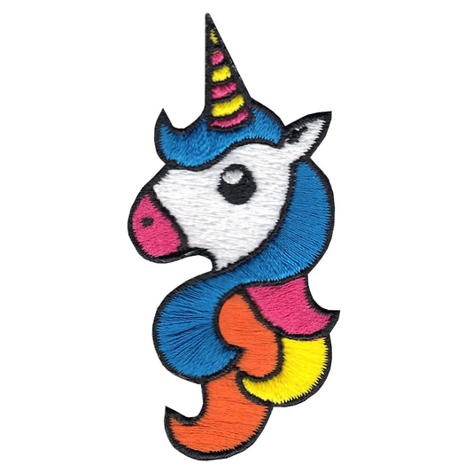 Unicorn Head Embroidered Iron On Patch
