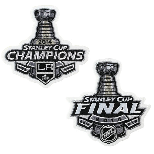 2014 Stanley Cup Final Champions And Playoffs Los Angeles Kings Jersey Patch Set 