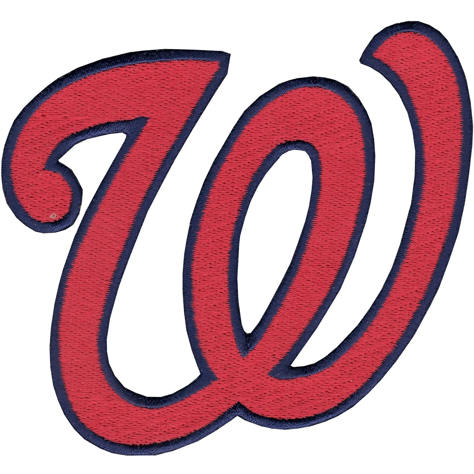 Washington Nationals 'W' Hat Logo Patch (Red)