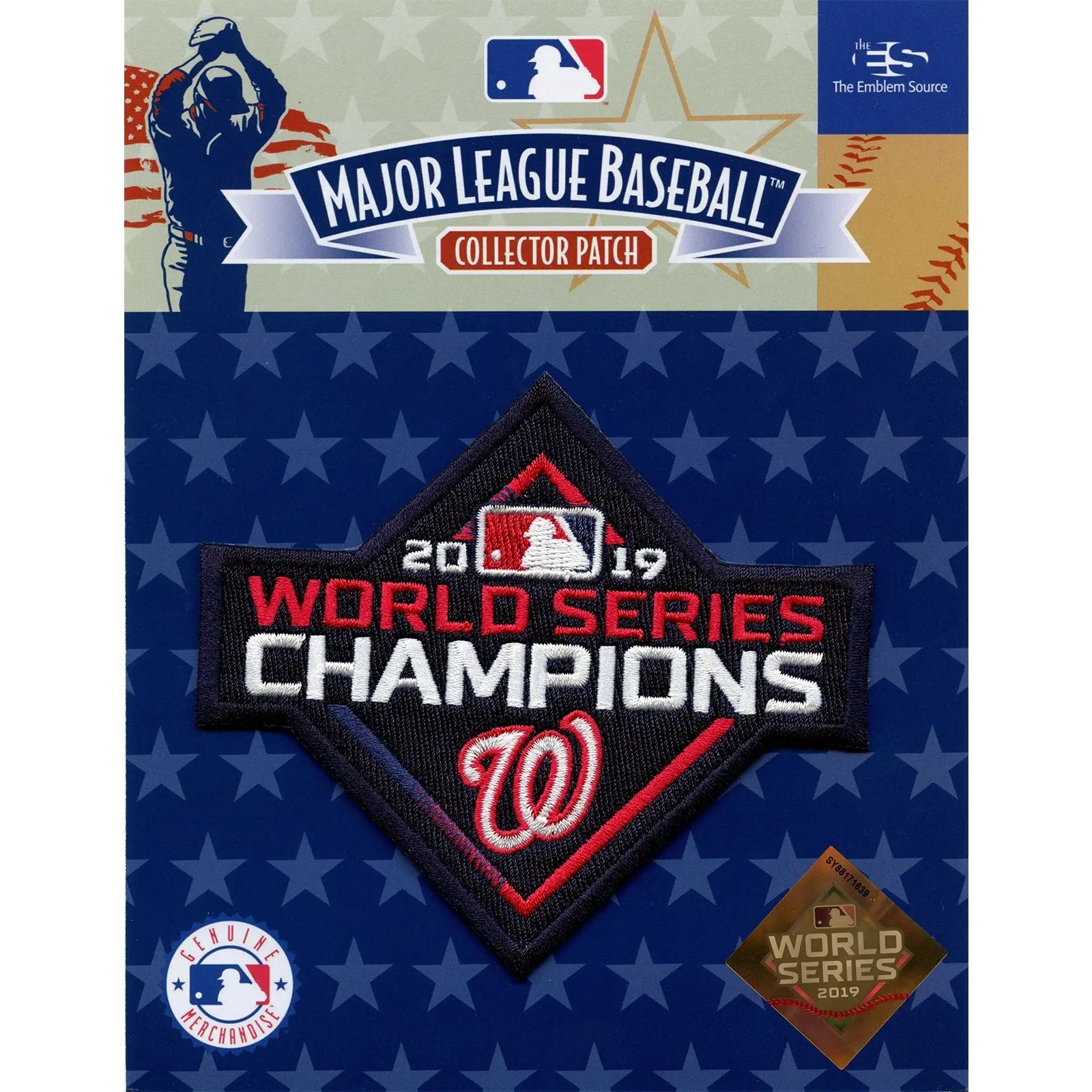 Washington Nationals Majestic 2019 World Series Champions Home Cool Base  Patch Jersey - White