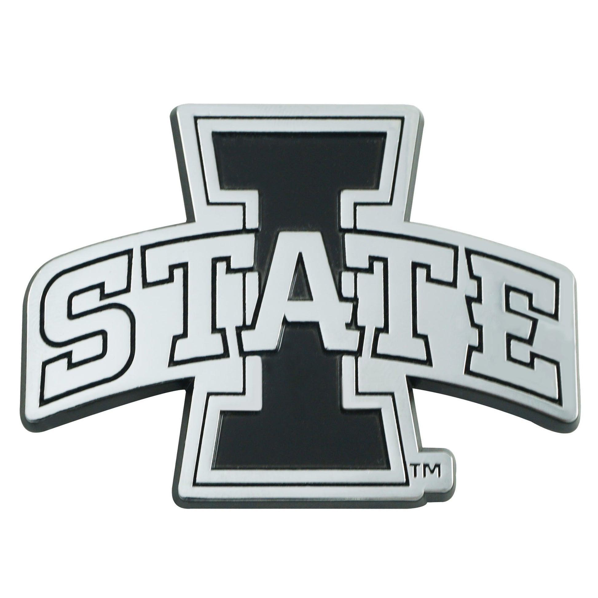 Iowa State Cyclones Solid Metal Chrome Emblem