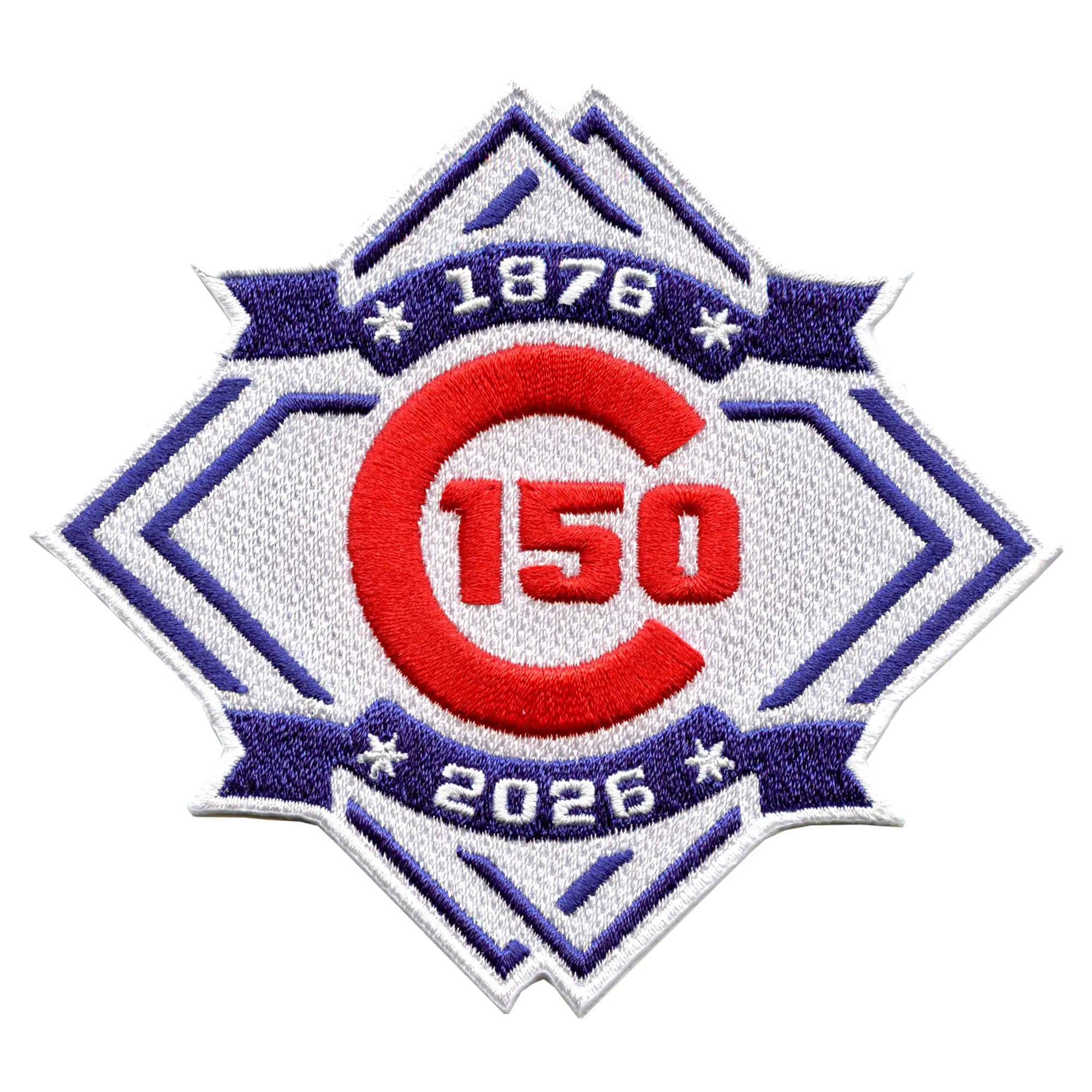 1876-2026 Chicago Cubs 150th Anniversary MLB Season Jersey Sleeve Patch