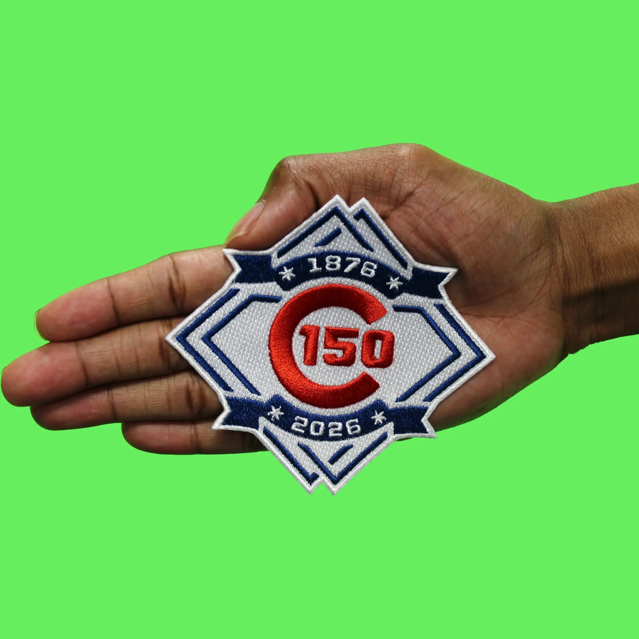 1876-2026 Chicago Cubs 150th Anniversary MLB Season Jersey Sleeve Patch