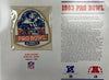 1983 NFL Pro Bowl Willabee & Ward Stat Card Patch