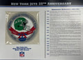 1984 New York Jets 25th Anniversary Willabee & Ward Patch With Stat Card