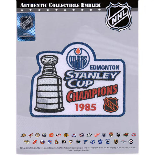 1985 NHL Stanley Cup Final Champions Edmonton Oilers Jersey Patch