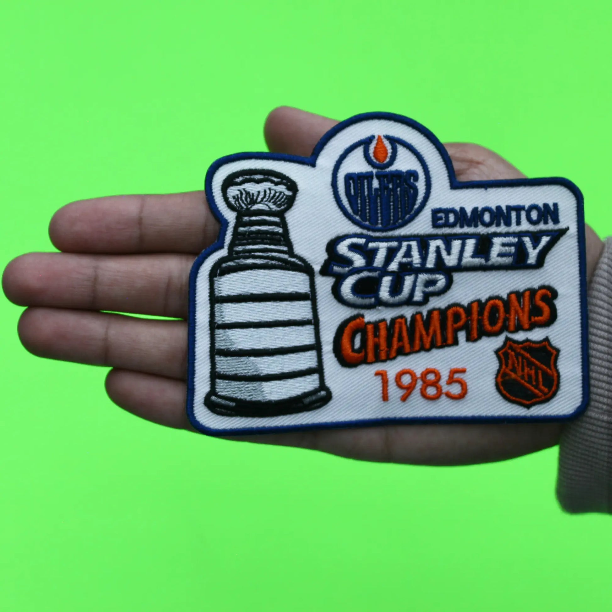 1985 NHL Stanley Cup Final Champions Edmonton Oilers Jersey Patch