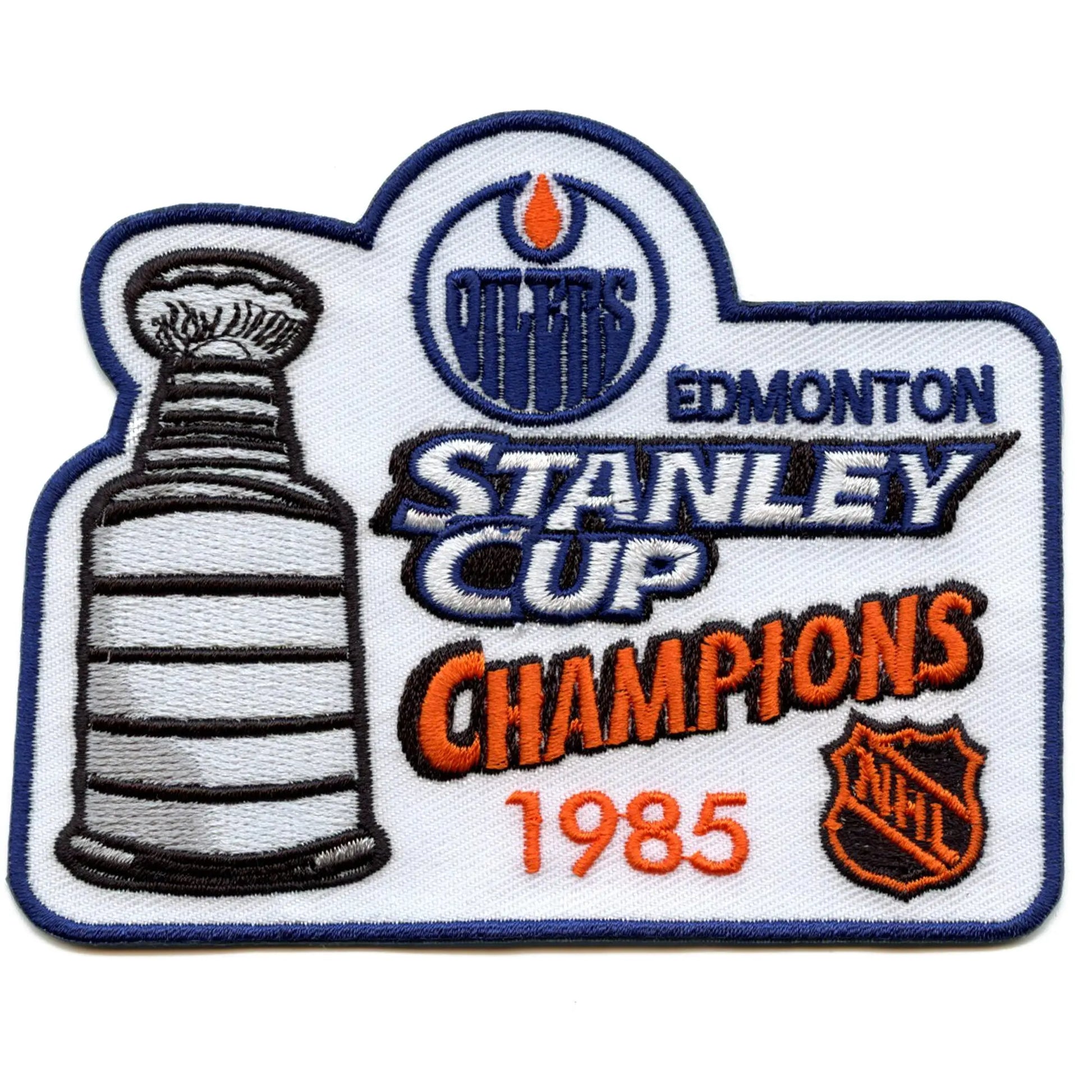 1985 NHL Stanley Cup Final Champions Edmonton Oilers Jersey Patch