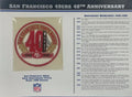 1986 San Francisco 49ers 40th Anniversary Willabee & Ward Patch With Stat Card