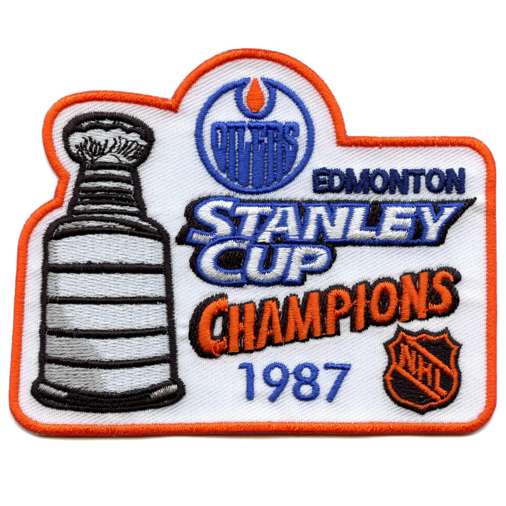 1987 NHL Stanley Cup Final Champions Edmonton Oilers Jersey Patch