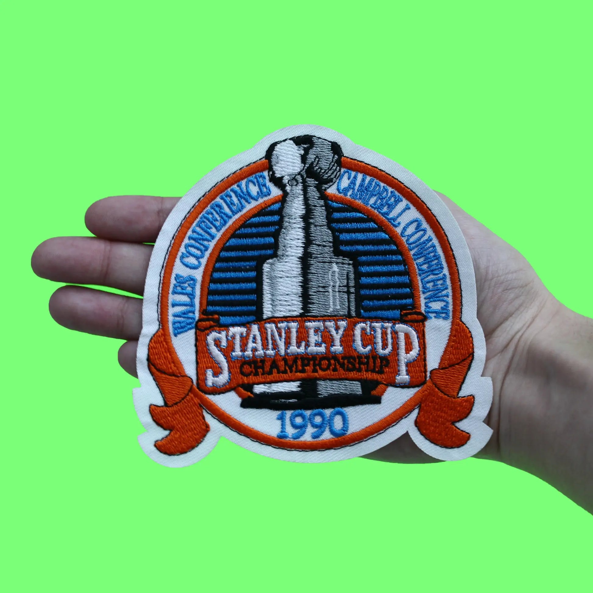 1990 NHL Stanley Cup Final Champions Edmonton Oilers Jersey Patch