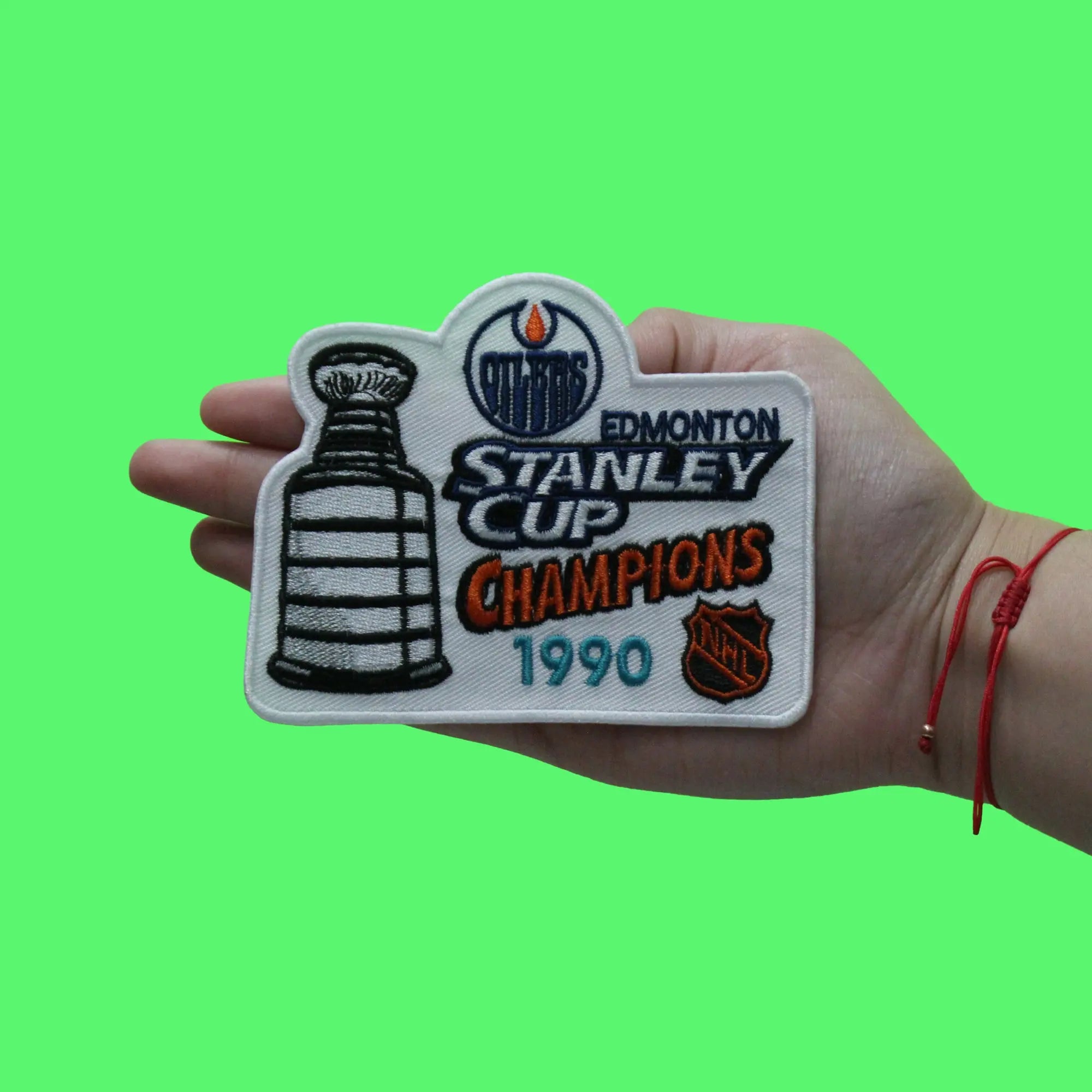 1990 NHL Stanley Cup Final Champions Edmonton Oilers Jersey Patch