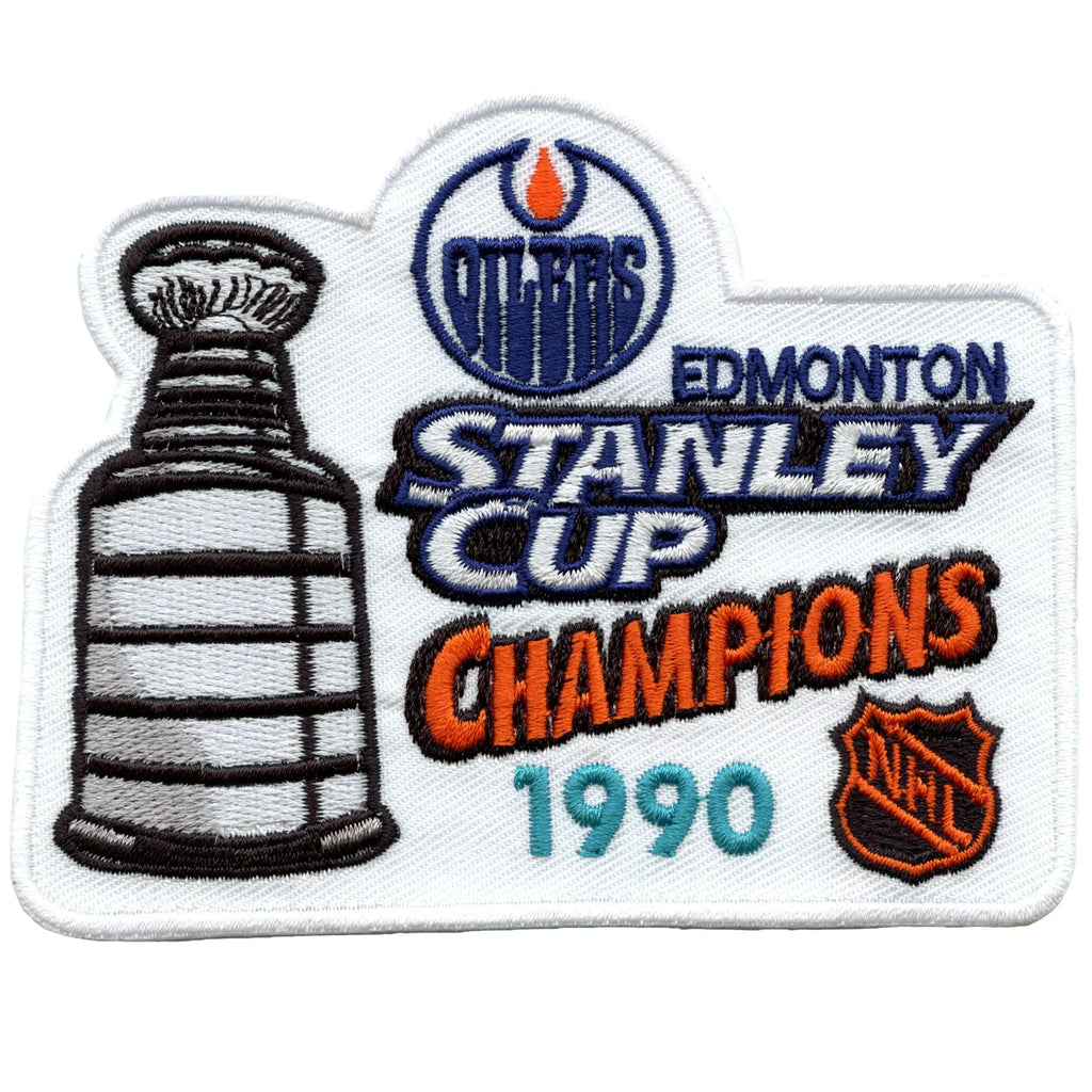 Oilers 1990 1990 NHL Stanley Cup Final Champions Edmonton Oilers Jersey Patch ...