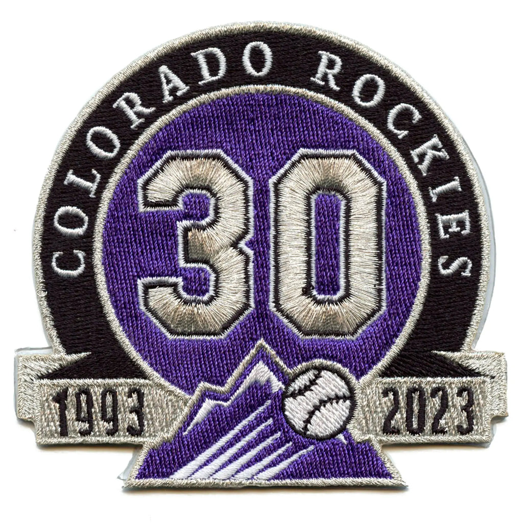 1993-2023 Colorado Rockies 30th Anniversary Logo Sleeve Patch