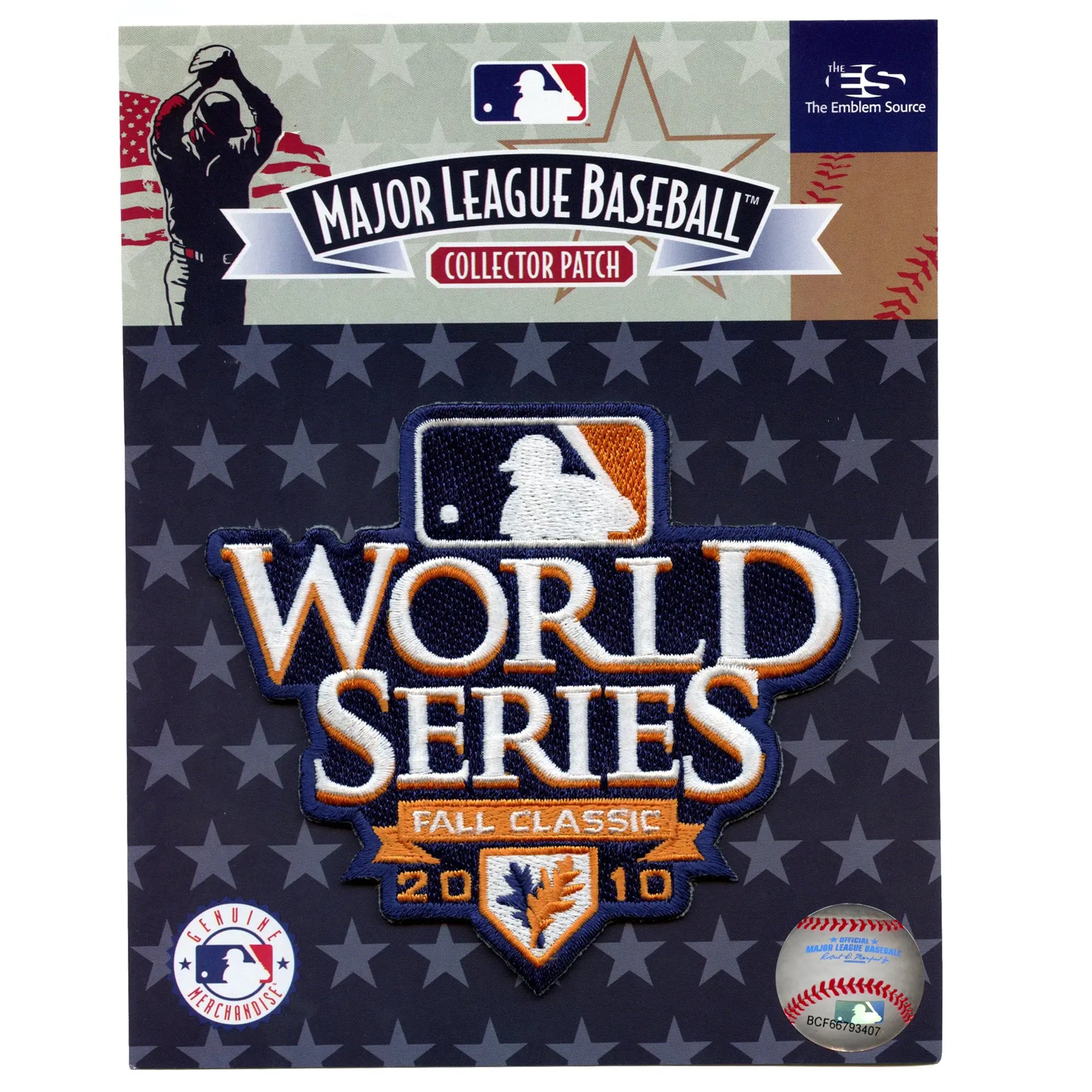 2010 MLB World Series Logo Jersey Sleeve Patch Fall Classic ( Blue Border)