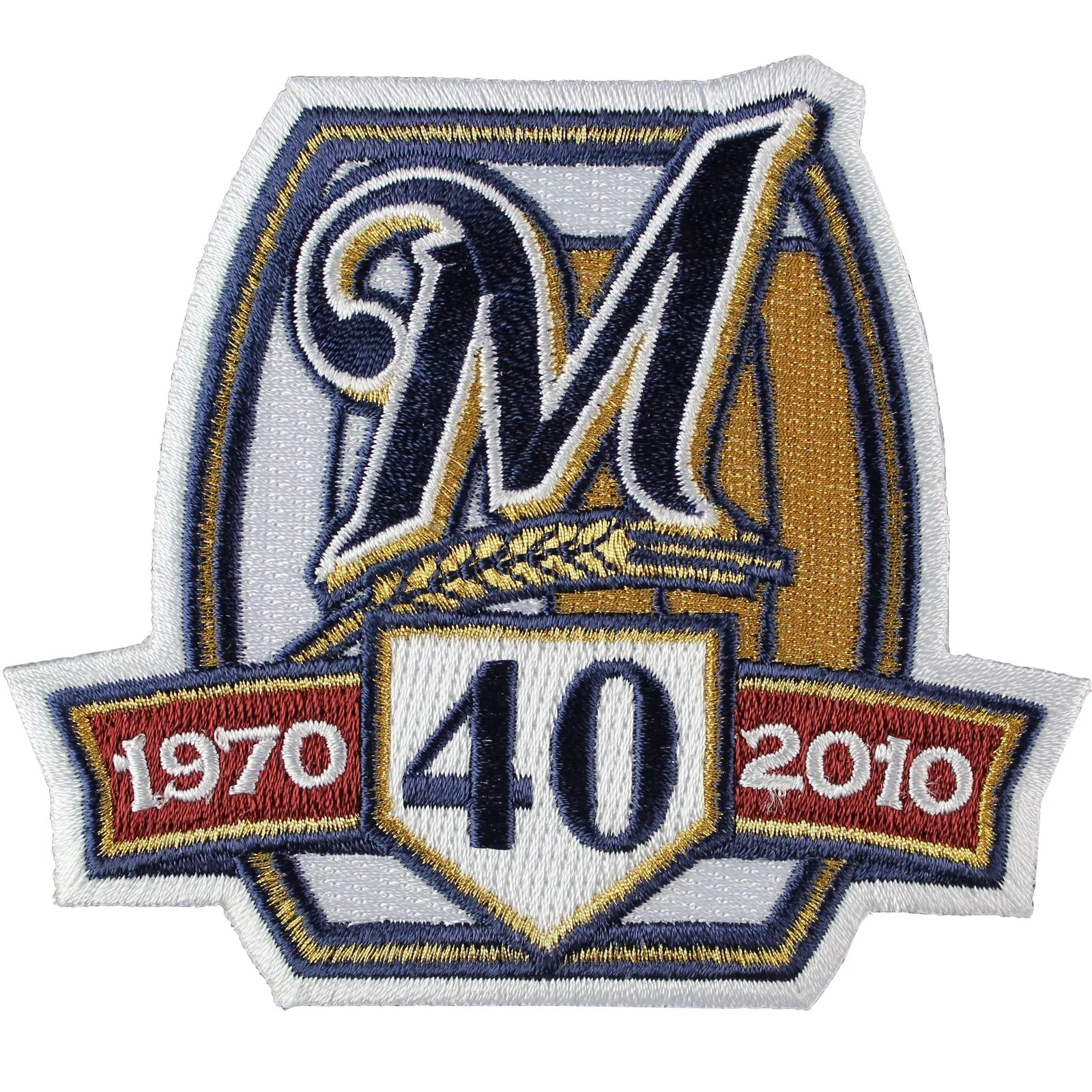 2010 Milwaukee Brewers 40th Anniversary Patch