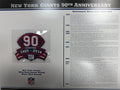 2014 New York Giants 90th Anniversary Willabee & Ward Patch With Stat Card
